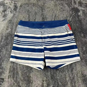 Chubbies Men's Striped Shorts Brief Lined Red White Blue Pockets Drawstring Sz L
